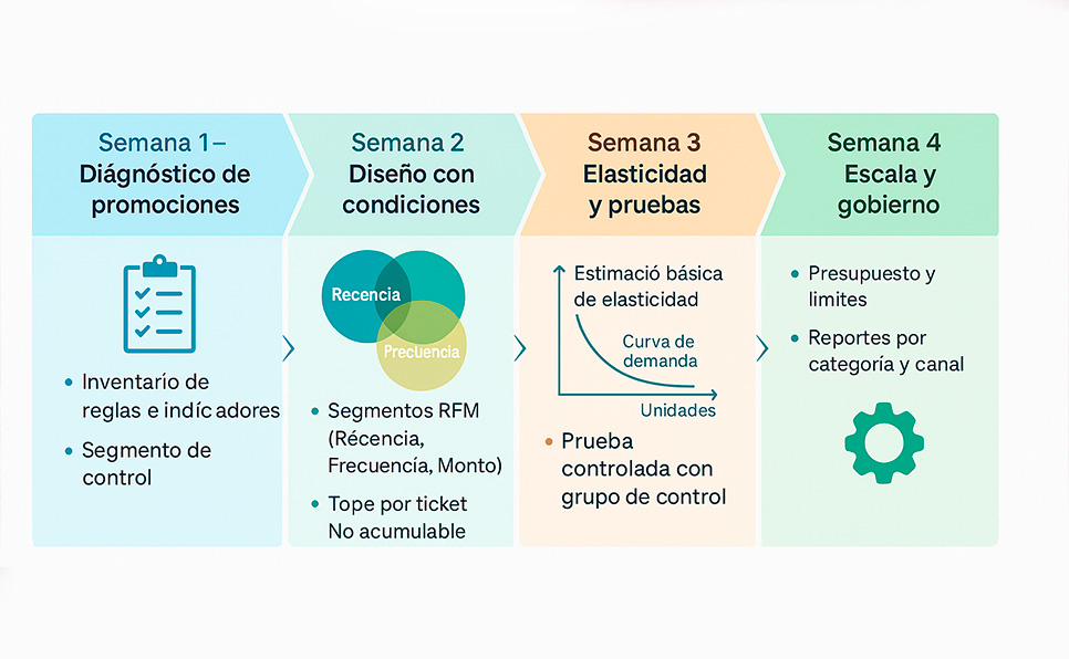 De descuentos masivos a promociones rentables (en 30 días)